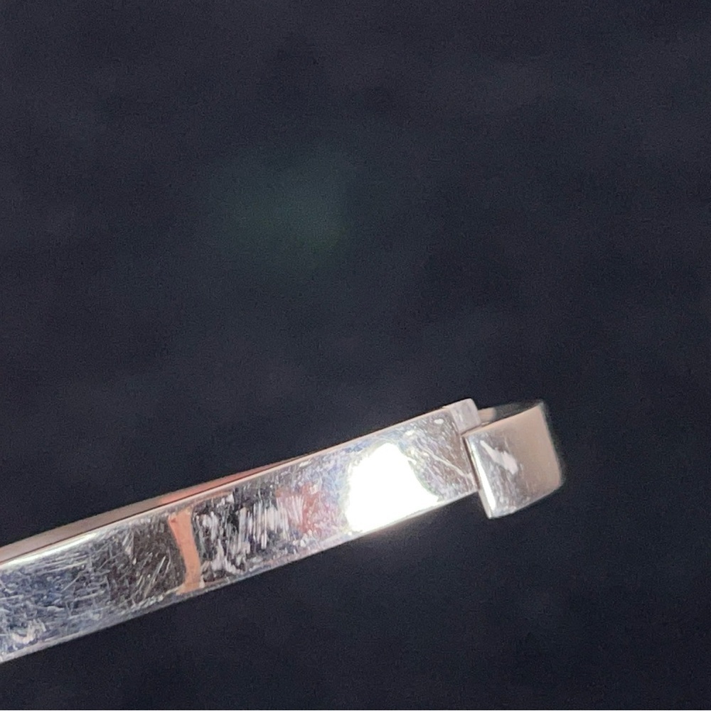 Y2K Era Stainless Steel Bangle Style Bracelet Silver Classic Clip Click - Picture 5 of 14